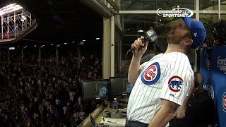 Chris Pratt Pratt sings 'Take Me Out to the Ballgame' at Wrigley Field