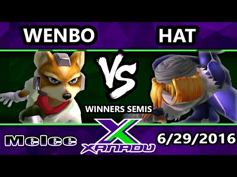 S@X 156 - Hat (Shiek) Vs. Wenbo (Fox) SSBM Winners Semis - Smash Melee