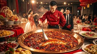 Why do so many people like to eat the dishes at big banquets? #Rural big banquets #local special cu