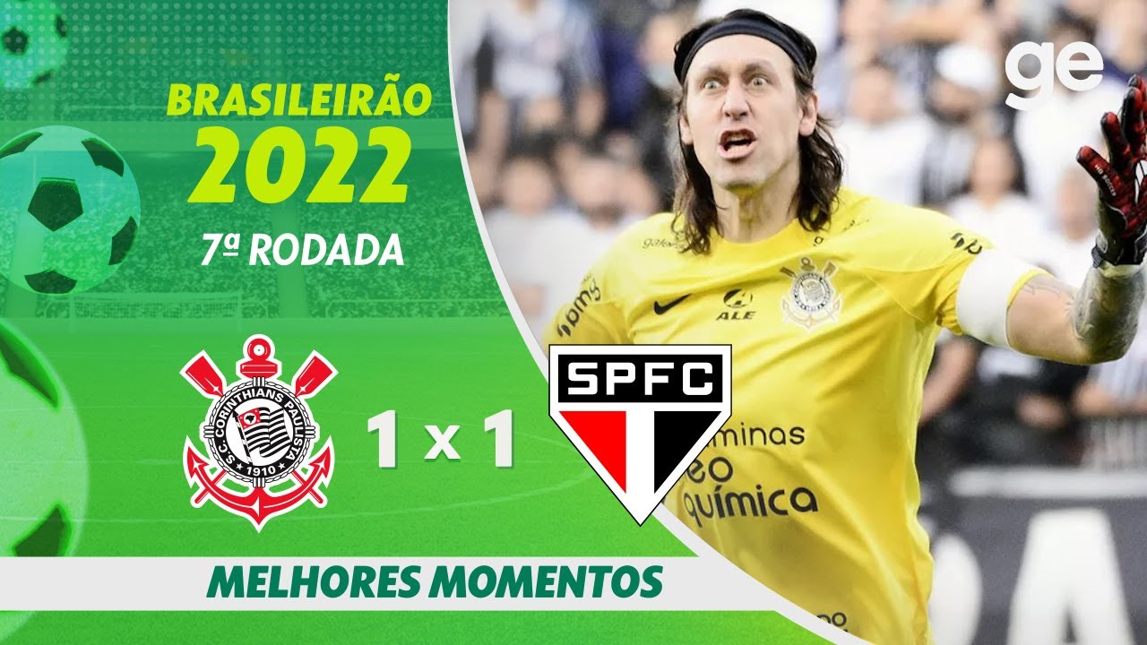 CORINTHIANS 1 X 1 SÃO PAULO | MELHORES MOMENTOS | 7ª RODADA BRASILEIRÃO 2022