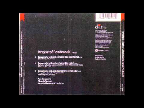 Krzysztof Penderecki - Complete Cello Concertos