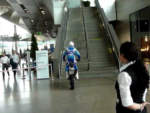 Thumbnail for BMW G450x ridden inside BMW Welt by BMW, BMW G450X