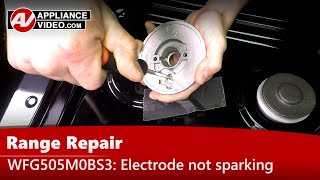 Whirlpool Stove Repair: Electrode Not Sparking - Burner Electrode