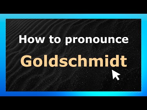 How to Pronounce Goldschmidt (French Pronunciation / France) | Pronounce Names