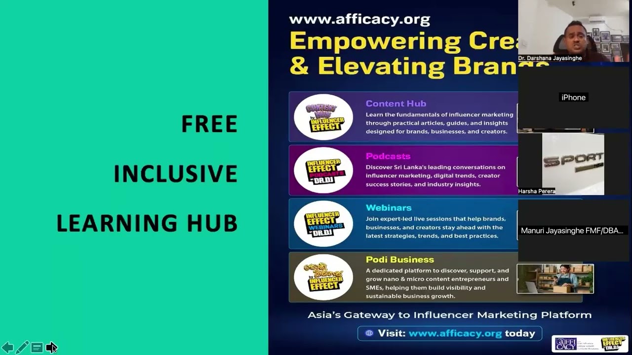 Influencer Marketing for Hotels | Free Webinar conducted by Mrs Manuri Jayasinghe