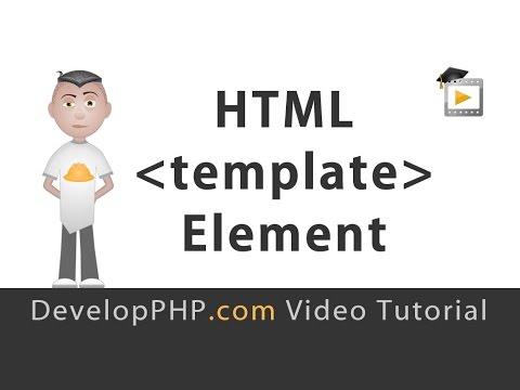 HTML5 template Element Tutorial JavaScript Programming