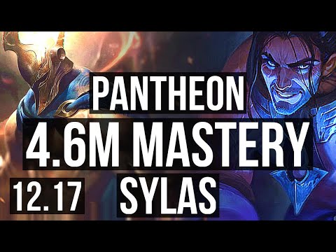 PANTHEON vs SYLAS (MID) | 4.6M mastery, 1000+ games, 4/2/7 | KR Diamond | 12.17