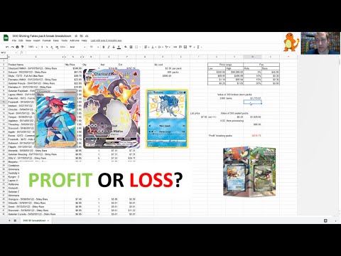 Spreadsheet Series #1 - Profit or loss breaking down Pokemon products with Troll and Toad EVO