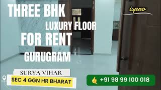 3 BHK Builder Floor for Rent in Surya Vihar, Gurgaon