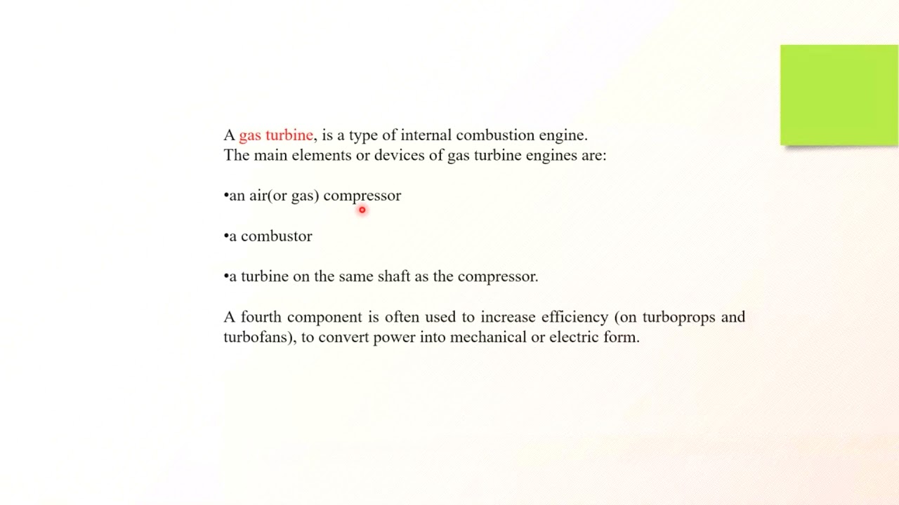 Thermodynamics - Opened GAS Turbine Cycle Part 1