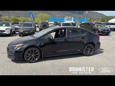 2023 Toyota Corolla Hybrid LE CVT AWD in Black for sale at Bannister Ford Penticton in Penticton, BC