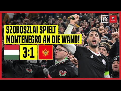 Szoboszlai mit irrem Solo und Blitz-Doppelpack: Ungarn - Montenegro 3:1 | European Qualifiers | DAZN
