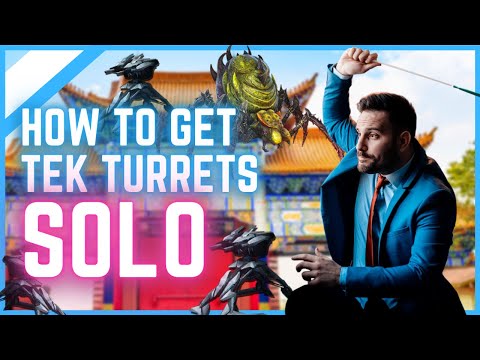 How To Solo Tek Turrets Easy Alpha BroodMother