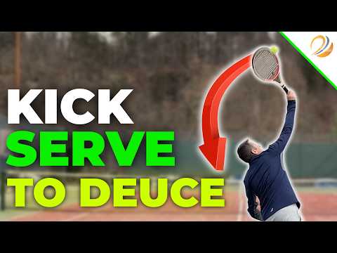 How To Kick A Tennis Serve To Deuce Side Down The T 