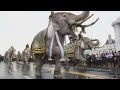 Dancing Elephants Pay Tribute To Late Thai King