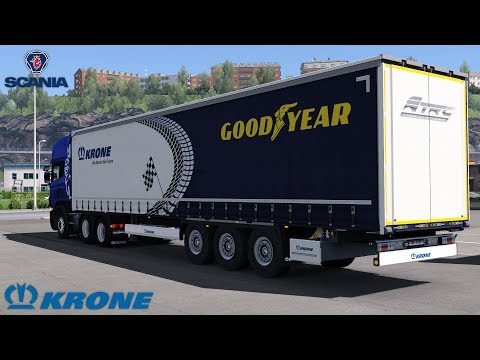 ETS2 1.31 - Official KRONE Trailer - ProMods 2.27 - Scania R480 RJL - Oslo to Göteborg