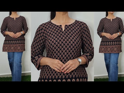 Short Kurti Cutting And Stitching