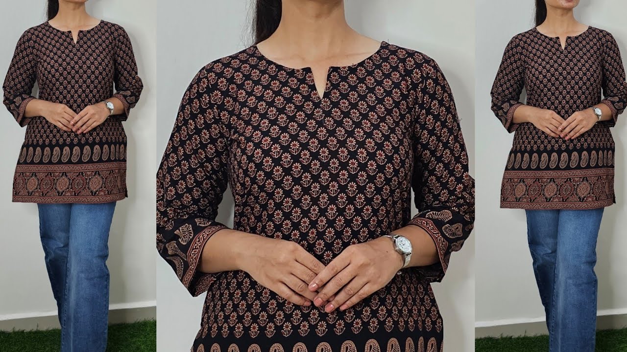 Short Kurti Cutting And Stitching