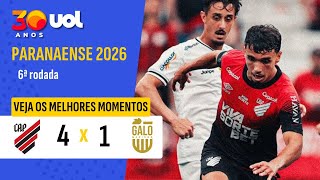 ATHLETICO-PR GOLEIA O GALO MARINGÁ E GARANTE VAGA NAS QUARTAS DO PARANAENSE!  MELHORES MOMENTOS