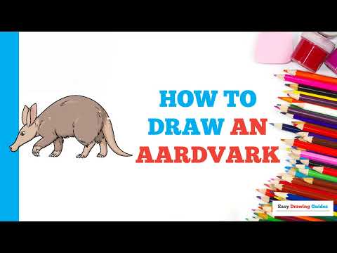 How to Draw an Aardvark: Easy Step by Step Drawing Tutorial for Beginners