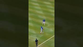 Vladimir Guerrero Jr. runs a LONG way to make this over-the-shoulder grab! ????