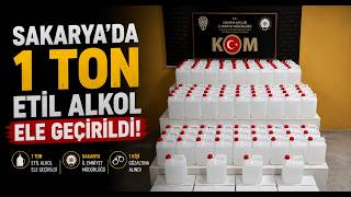 İstanbuldan Ankara'ya 1 Tonluk Etil Alkol Sevkiyatı Sakarya'da Engellendi