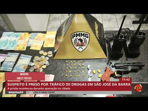 Homem é preso com drogas em São José da Barra