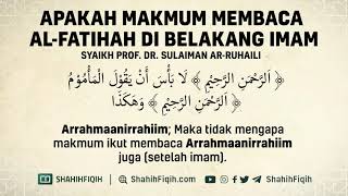 Download lagu Apakah Makmum Membaca Al Fatihah di Belakang Imam - Syaikh Sulaiman Ar-Ruhaily #nasehatulama mp3
