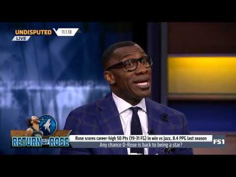 {SHOCKED} Derrick Rose scores career high 50 Pts in win vs Jazz-Undisputed 11/1/18