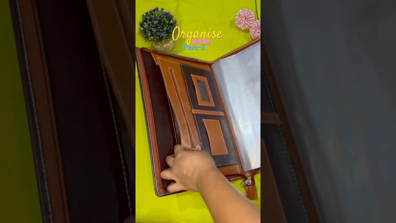 Unboxing Professional Leather Document Folder | Organize Certificates & Docs Easily! #unboxingshorts