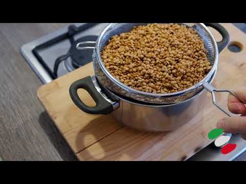 Minestra di riso e lenticchie