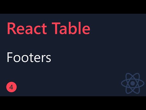 React Table Tutorial 4 Footers
