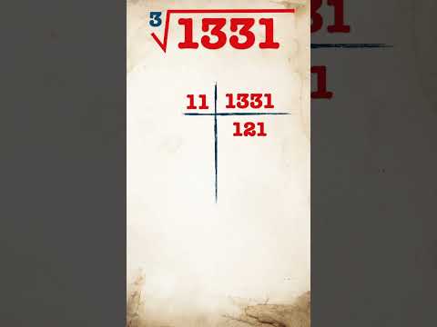 Cube root of 1331 / 1331 ka ghanmul /  #publicmaths #shorts #cuberoot #mathsshorts