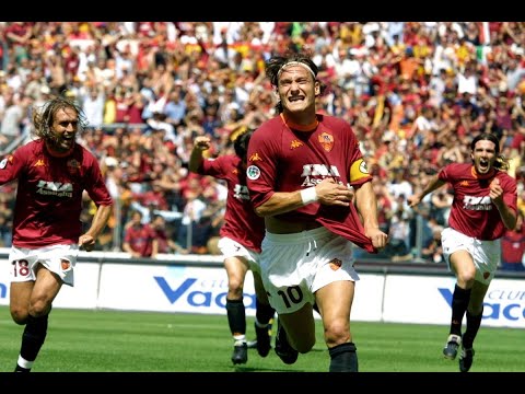 Roma vs Parma 3-1 Serie A 2001 - Totti và Batistuta giúp Roma vô địch Serie A