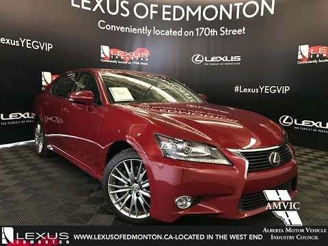 Red 2014 Lexus GS 350 Technology Plus Package In Depth Review Stettler  Alberta