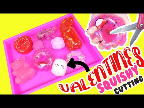 Mixing Cute Squishies and Slime Together into One Bowl! Valentines Day!