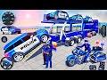 US Police Car Transporter Driving Police Trailer Truck Driver Simulator 3D Android GamePlay