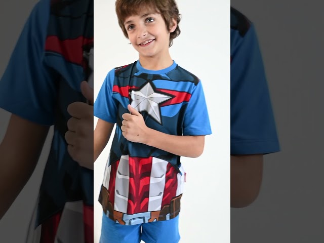 Vídeo relacionado con Marvel Pijama Corto De Verano para Hombre Con Estampado De Los Superhéroes - Tallas M-3XL (2XL, Azul)