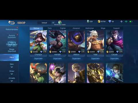 VALE ALL SKIN MOBILE LEGEND
