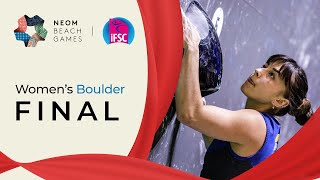 Women's Boulder final || NEOM Beach Games 2023 by International Federation of Sport Climbing