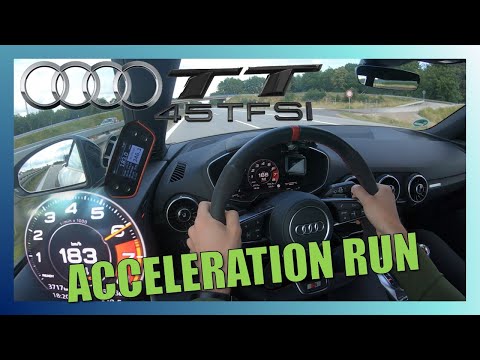 2021 Audi TT 45 TFSI (245HP) | 100-200km/h & 0-100km/h | CarPerformance Media