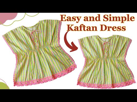 How to Cut and Stitch Baby Kaftan Dress/Making Kaftan At Home