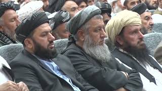 سخنرانی رئیس جمهور غنی در برنامه اعلام حمایت علماء هرات از پروژه تاپی