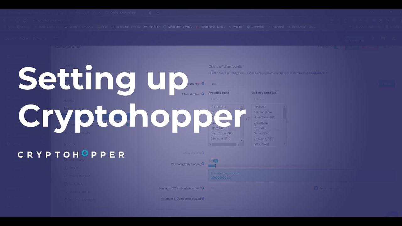 Setting Up Cryptohopper