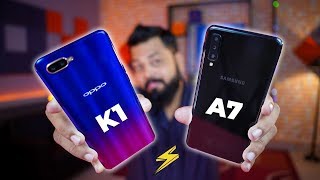 OPPOK1VsSAMSUNGGALAXYA7Comparison⚡⚡⚡Camera,GamingPerformance,Battery,Looks
