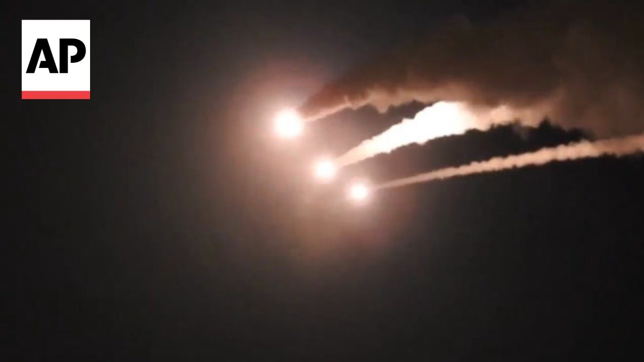 Video | Iranian missiles aimed at Israel seen over Middle Eastern sky