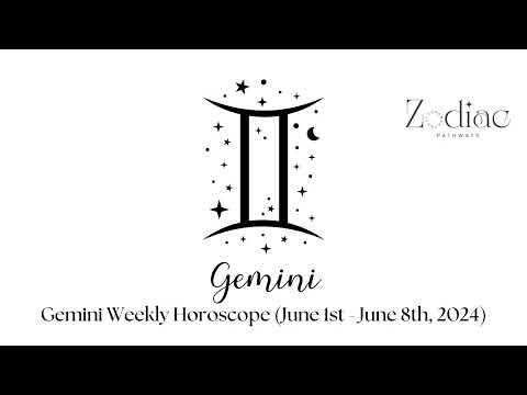 Gemini Weekly Horoscope (June 1st - June 8th, 2024)