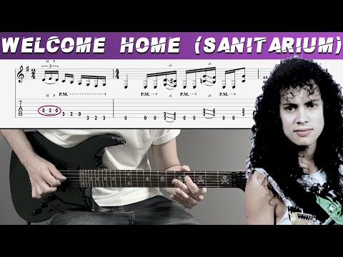 METALLICA -  WELCOME HOME SANITARIUM (Guitar cover with TAB | Lesson)