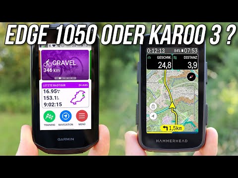 Garmin Edge 1050 vs Karoo 3 Test und Vergleich 👉🚲 Deutsches Review