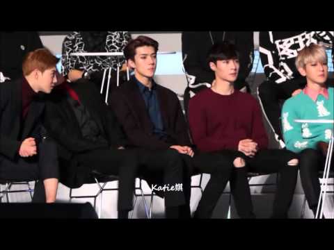 [fancam]151202 Exo Reaction when SNSD Taetiseo get on stage + Best female Group @ MAMA 2015